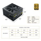 Open Box 650w Power Supply 80 Plus Gold  Non-modular Atx Gaming Pc Case Psu