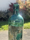 Teal 3 Piece Mold With Original New Improved Lynn Burnishing Ink Label Boston