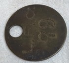 L f c 79 Vintage Coal Mining Tool Tag 