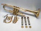 Vintage Olds Ambassador Trumpet Fullerton Ca W  Olds 7c Mp   Case Cleaned