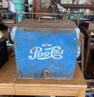 Vintage Pepsi Cola Blue And White Ice Chest Cooler