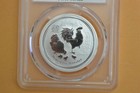 2017-p Australia Silver Lunar Rooster  1 2 Oz  Pcgs Ms70 Fs John Mercanti  