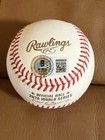 Pat Hughes Signed 2016 World Series Baseball With  hof 2023     cubs Win    Beckett