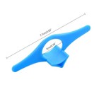 1pc Pp Plastic Book Page Holder Thumb Bookmark Reading Accessories New Blue Book
