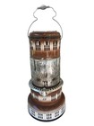 Perfection 750x Pyrex Glass Globe Enamel Kerosene Heater Vintage Stove Porcelain