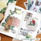 Washi Vintage Stickers For Scrapbooking - Ephemera Book For Journaling With 4   