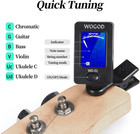 Guitar Tuner Clip On Ukulele Violin Tuner - Chromatic Tuner For Bass Electric Ac