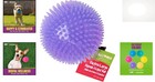Interactive 4 5    Dog Toy Ball - Colorful Spiky Squeaker For Fun   Health