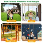 Seleware Blue Adjustable Kids Swing Seat For Indoor outdoor Play  500lb Support 