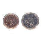 1987 Canada 6-coin Set     First Year Of Loonie Cws Hard Case  Proof-like Finish