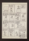 Charles Schulz   Signed Vintage 1968 Peanuts Snoopy Cartoon   New Silver Frame
