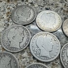 Lot Of 5 New Orleans Mint Barber Half Dollars 1900-o To 1908-o Circulated Silver