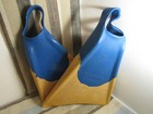 Churchill Swinfins Boogie Board Snorkel Body Surf Swim Fins-size Large-used