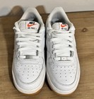 Youth Nike Air Force 1 Men s Low Top Sneaker White gum Leather Lace-up Rubber