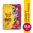Meow Mix Gravy Bursts Gravy Filled Pieces Savory Chicken Flavors  Dry Cat Food
