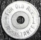 Oklahoma Consumer s Tax Token 1 Mill  for Old Age Assistance  Token 22mm  c2150 