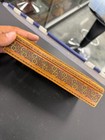 Vintage Persian Khatam Marquetry Pen Box     Handcrafted Inlay   Painted Panel  Mi