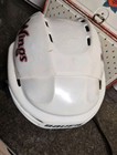 Vintage Bauer Hh5000 Hockey Helmet White Size Adult Large  wings  Logo