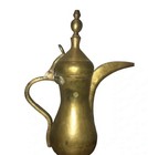 Vintage Huge Middle Eastern Islamic Dallah Teapot Brass Signed Pitcher 15   