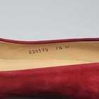Vintage Palizzio Red Suede Pumps Shoes Size 7 5 M