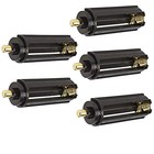 5-pack 3 Aaa Battery Holder Case Box Cylindrical For Led Flashlight Torch Light