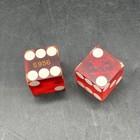 Vintage Las Vegas Casino Red Dice Stardust Casino And Hilton Game Used See Pics