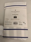 New Fieldcrest 100  Cotton Panel Stripe Blue Euro Pillow Sham 26  X 26  Gray