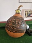 Vintage Antique Papua New Guinea Gourd Lime Massim Trobriand     Box Flur 