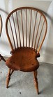 D r  Dimes Signed Bowback Side Chair Vase Olde Amber Finish  Lot Of 2 Rare Vtg