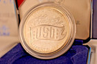 1991-s Uso Silver Dollar Proof 50th Anniv W  Box   Coa
