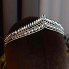 Silver Bridal Princess Austrian Crystal Tiaras Wedding Crown Veil Hair Accessory