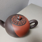 Vintage Chinese  Yixing Zisha  Handmade Clay Lidded Teapot By Jiang Xiping