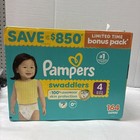 Pampers Swaddlers Diapers  Size 4  22-37 Pounds   160 Count