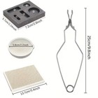 4-in-1 Gold Melting Kit Graphite Mold Crucible Tongs Fire Brick Jewelry Casting