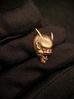 Japanese Type Menuki For Wakziashi Tanto Ghostly Warrior Patern Y083