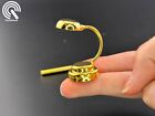 Dollhouse Touchless Sensor  1 12 Scall Brass Desk Table Lamp Light Led Miniature