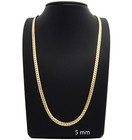Miami Cuban Link Chain 4mm To 12mm Necklace Bracelet 14k Gold Plated 20  24  30 
