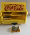 1950   s Marx Coca  Cola Yellow Plastic Truck W 5 Complete Cases