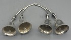 Ramirez 1940s Mexico Sterling Silver Squash Blossom Pair Of Double Bells 6 1 Ozt