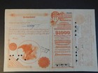 Large 1902 Stock Cert  Bond  west Shore Railroad Co  Nyc   Hudson R r  W  Albany