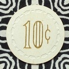 Nero s Den 10c  0 10 Trking Scrown Lynwood  California Gaming Casino Chip V426