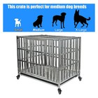 42  Stackable Dog Kennel Stainless Steel Pet Cage Crate For Large Dog