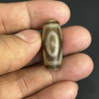 Vintage Old Himalayan Indo Tibetan 3 Eyes Agate Stone Dzi Bead With Rare Pattern
