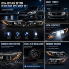 Headlight For 2014 2015 Kia Optima Driver Passenger Side 921012t121 921022t121