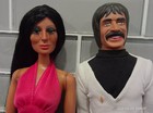 Mego Sonny   Cher Poseable Fashion Dolls Vintage 12  - Read