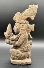 Carved Stone Mayan Figure With Corn  Native Figure Stone Statue