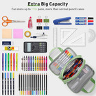 Large Pencil Case  Big Capacity Pencil Pouch Pen Bag With 3 Compartment  Portabl