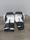 Title Boxing Pro Style Genuine Leather  Boxing Gloves 12 Oz Black white