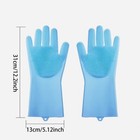 Pet Grooming Gloves For Dogs Cats Pet Bathing Gloves Sponge Silicon Scrubber