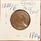 1809 6 Classic Head Half Cent 1 2c 9 Over Inverted 9